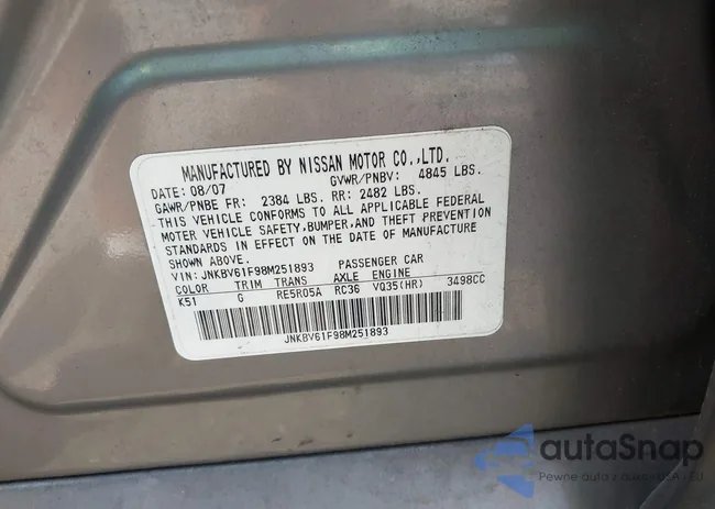 JNKBV61F98M251893: 42992433