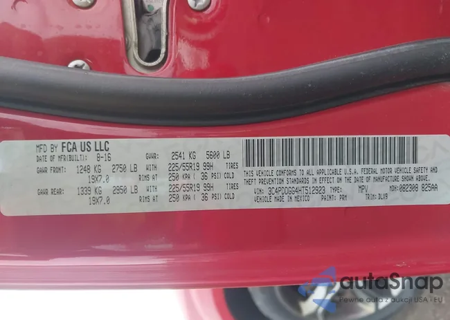 3C4PDDGG4HT512923: 42992525