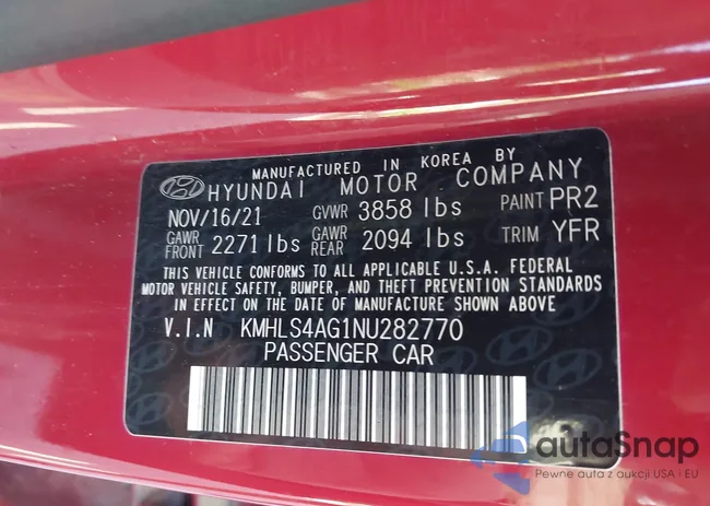 KMHLS4AG1NU282770: 42992564