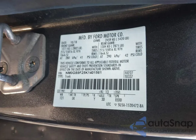 NM0GS9F25K1401561: 42992630