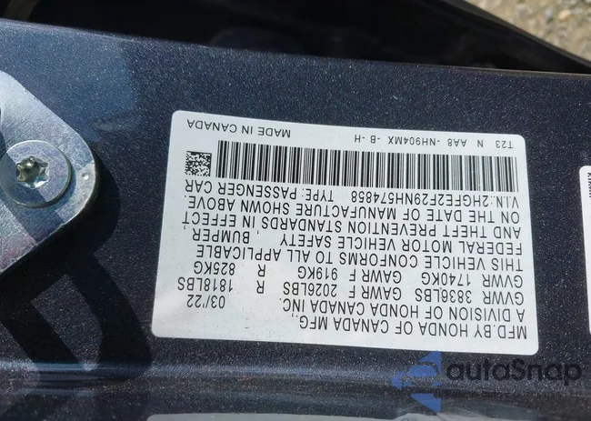 2HGFE2F29NH574858: 42992701