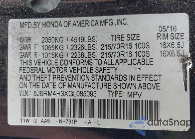 5J6RM4H3XGL085093: 42992757