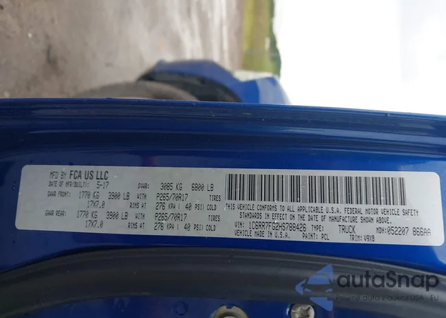 1C6RR7FG2HS788426: 42992811