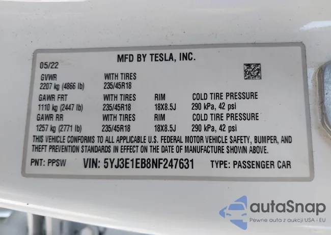 5YJ3E1EB8NF247631: 42992830