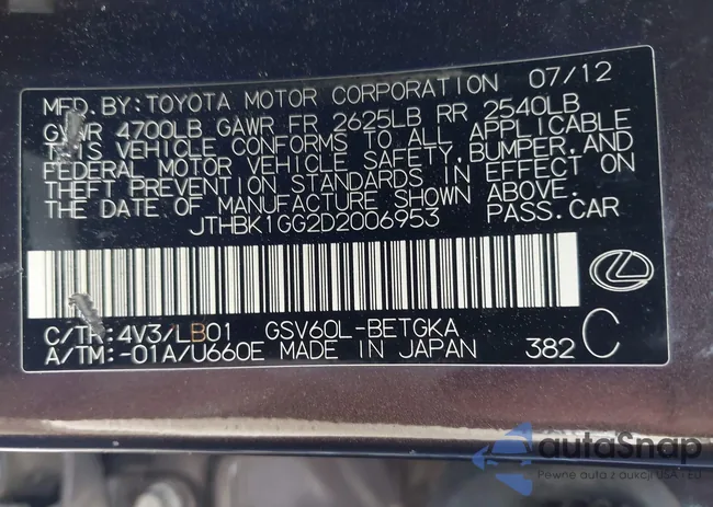 JTHBK1GG2D2006953: 42992021