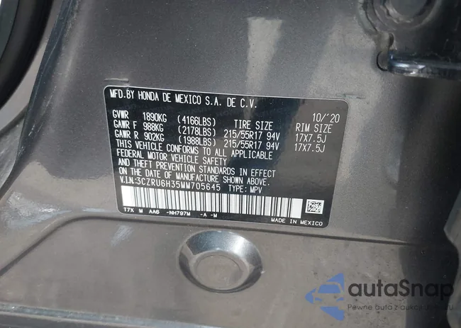 3CZRU6H35MM705645: 42992046