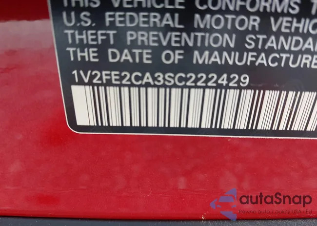 1V2FE2CA3SC222429: 42992088