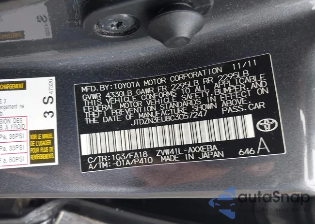 JTDZN3EU8C3057247: 42992172