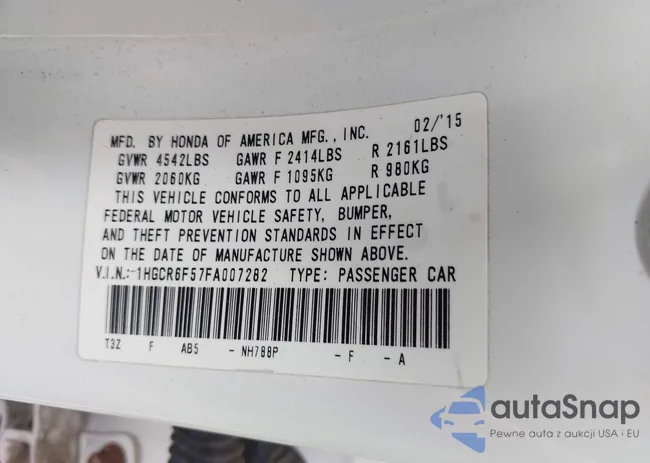 1HGCR6F57FA007282: 42992188