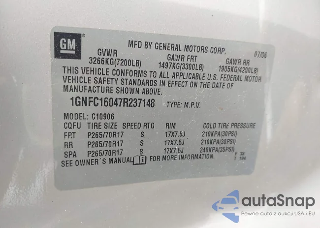 1GNFC16047R237148: 42992308