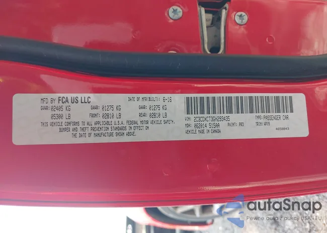 2C3CDXCT3GH293435: 42993517