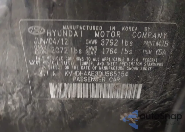 KMHDH4AE3DU565154: 42993555