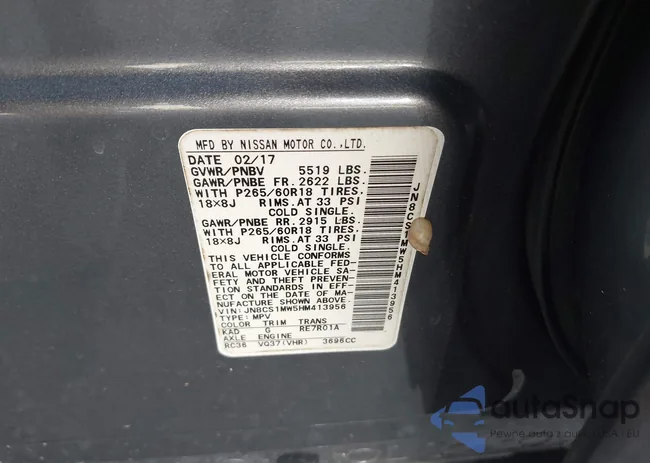 JN8CS1MW5HM413956: 42993575