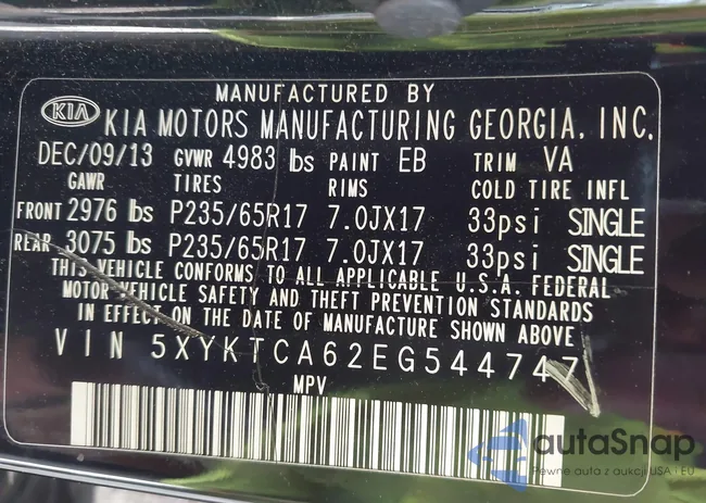 5XYKTCA62EG544747: 42993715