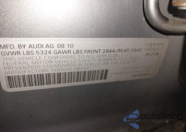 WAUBVBFB3BN021927: 42993781