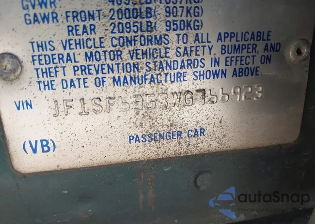 JF1SF6358WG766923: 42993817