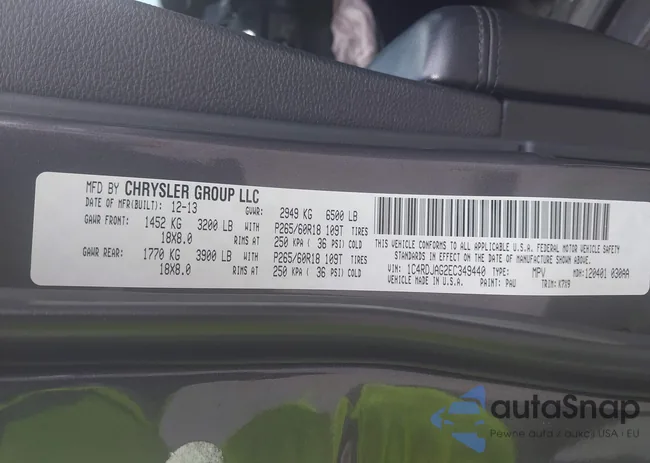 1C4RDJAG2EC349440: 42993099