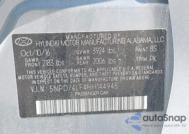 5NPD74LF4HH144945: 42993108