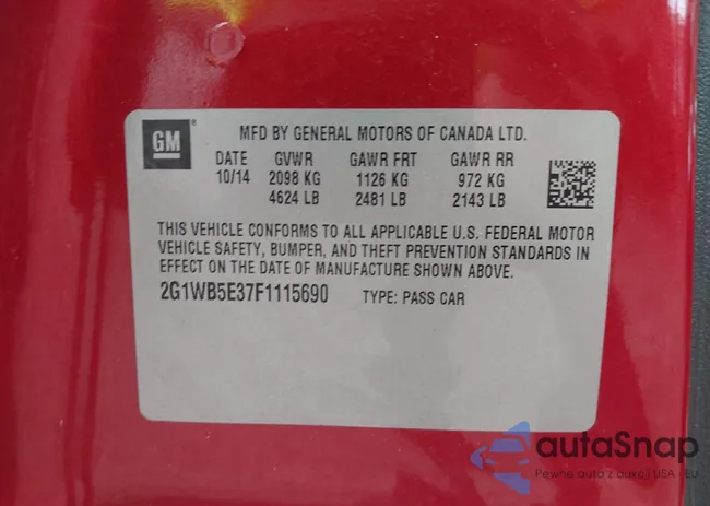 2G1WB5E37F1115690: 42994575