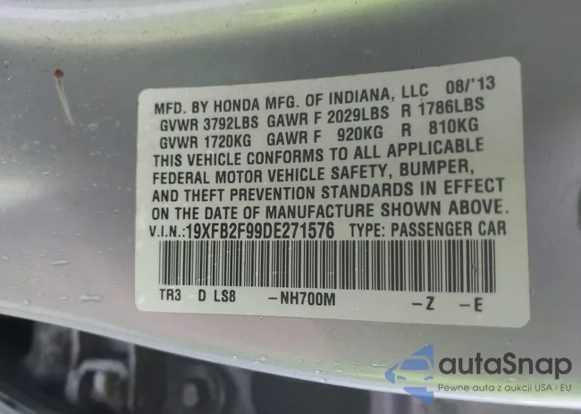 19XFB2F99DE271576: 42994577