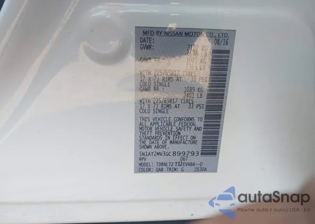 5N1AT2MV3GC899793: 42994767