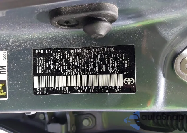 5YFEPMAE0NP349921: 42994793