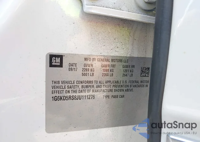 1G6KD5RS8JU111276: 42994846