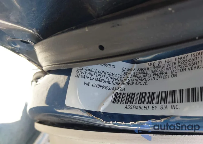 4S4BP63C374318934: 42994212