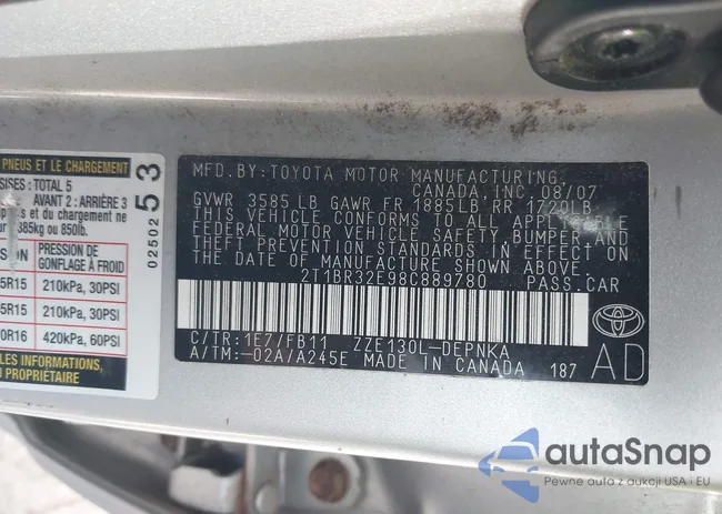 2T1BR32E98C889780: 42994319