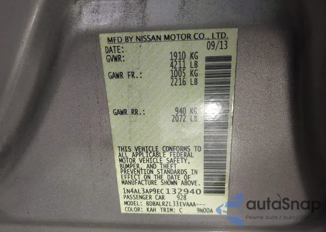 1N4AL3AP9EC132940: 42994330