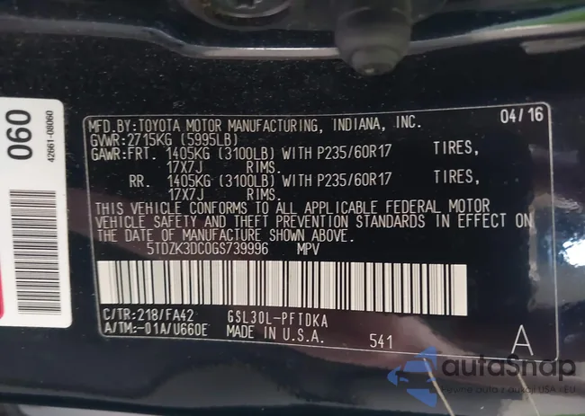 5TDZK3DC0GS739996: 42995917