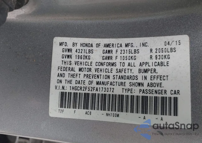 1HGCR2F52FA173072: 42995924