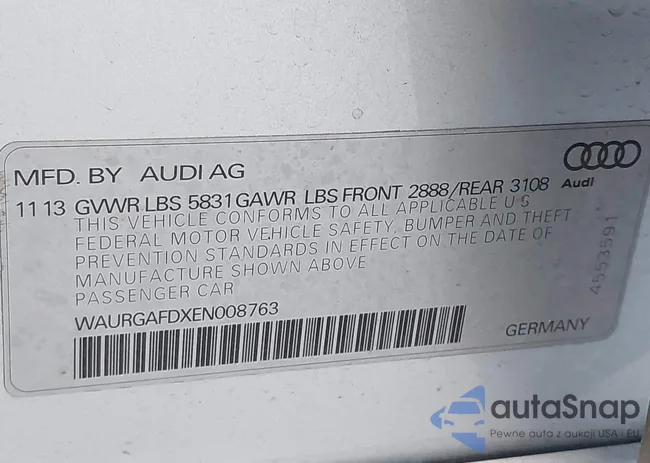 WAURGAFDXEN008763: 42995214