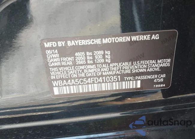 WBA4A5C54FD410351: 42996487