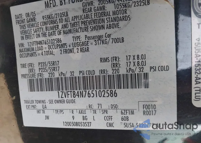 1ZVFT84N765102586: 42996742