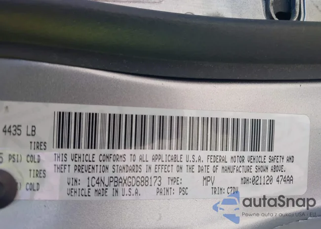 1C4NJPBAXGD688173: 42996757