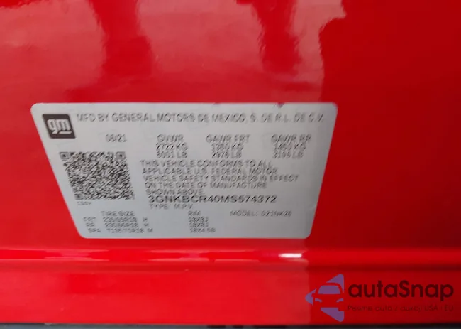 3GNKBCR40MS574372: 42996815