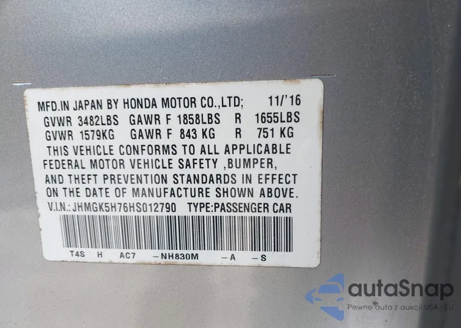 JHMGK5H76HS012790: 42996928