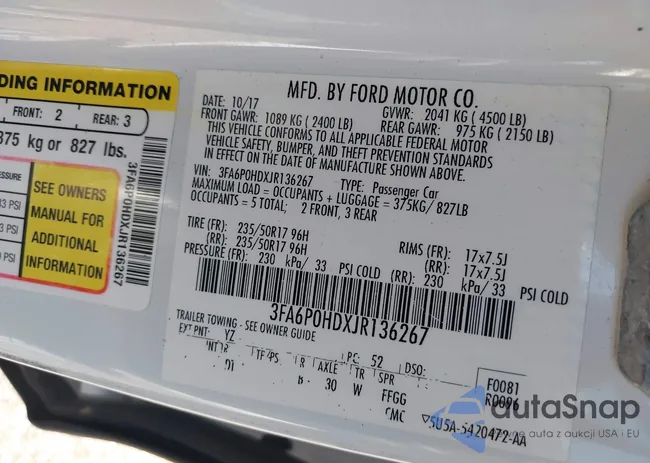 3FA6P0HDXJR136267: 42995936