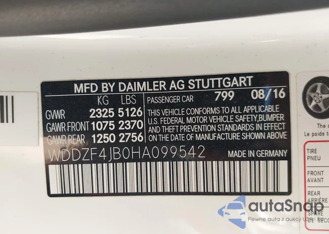 WDDZF4JB0HA099542: 42995977