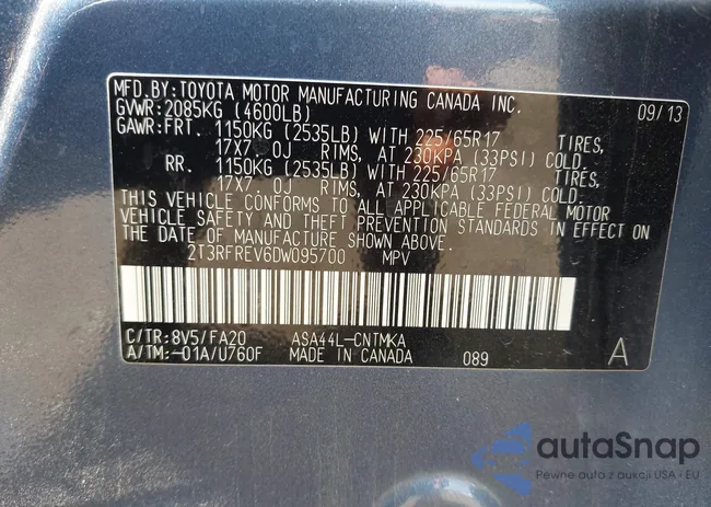 2T3RFREV6DW095700: 42996055