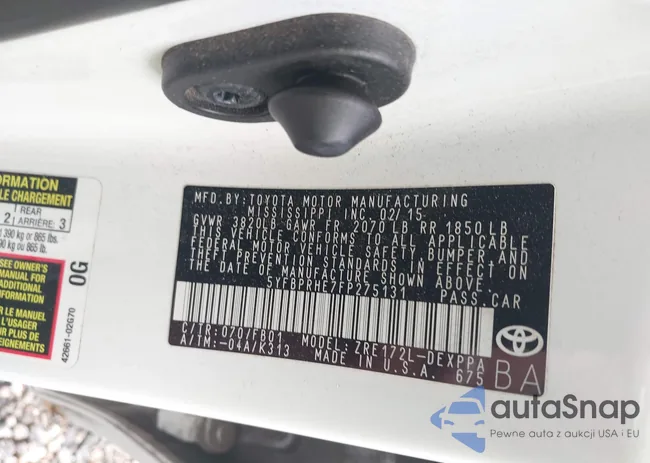 5YFBPRHE7FP275131: 42996067