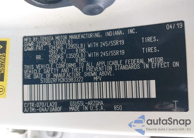 5TDDZRFH2KS983322: 42996085