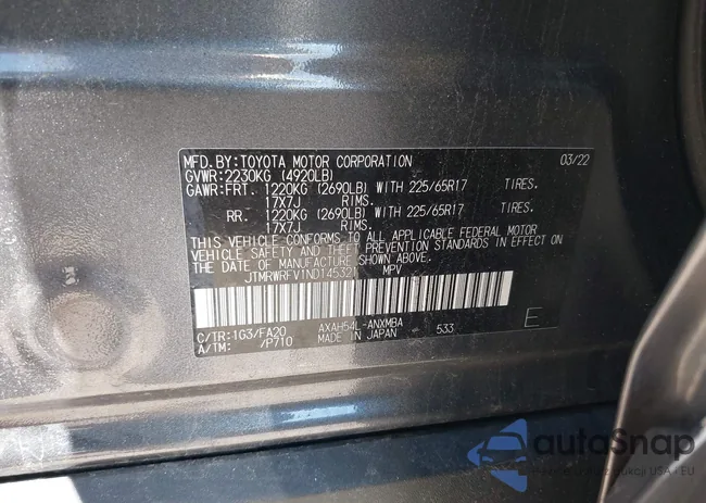 JTMRWRFV1ND145321: 42996196