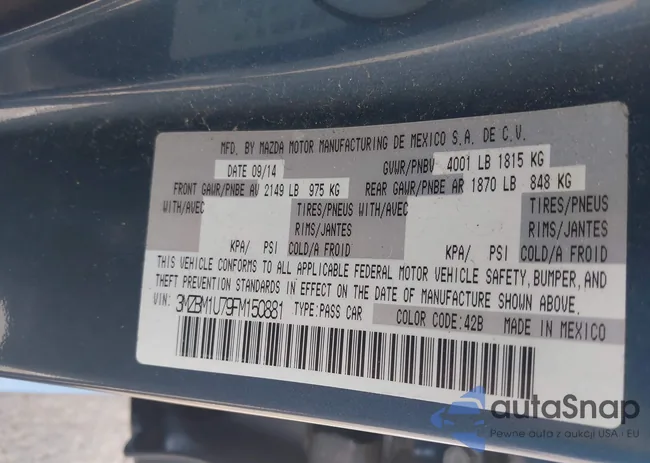 3MZBM1U79FM150881: 42996244