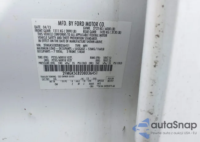 2FMGK5C82DBD36451: 42996304