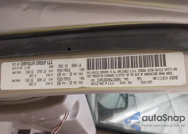 1D4PU2GK9AW126901: 42997403