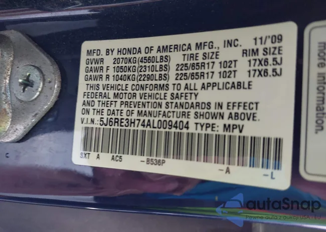 5J6RE3H74AL009404: 42997471