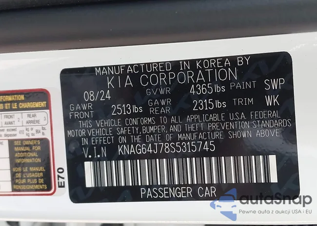 KNAG64J78S5315745: 42997482