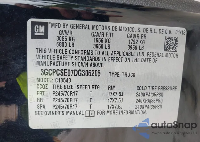 3GCPCSE07DG306205: 42997633